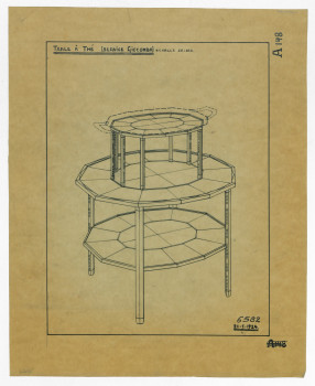 P2004/1/1230 - Design for tea table <i>Gioconda</i>