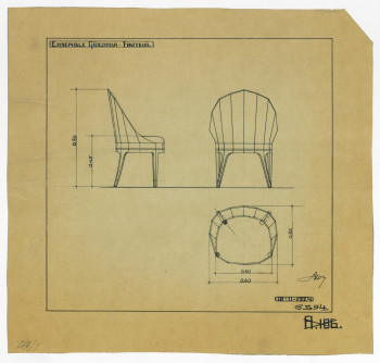 P2004/1/1240 - Design for chair <i>Gioconda</i>