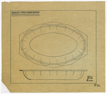 P2004/1/1583 - Design for bread basket <i>Gioconda</i>