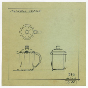 P2004/1/1597 - Design for mustard pot <i>Gioconda</i>