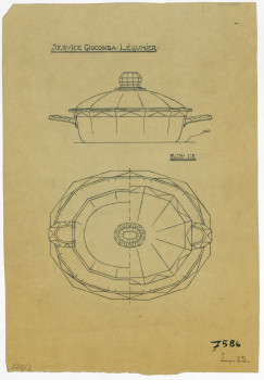 P2004/1/1805 - Design for vegetable bowl <i>Gioconda</i>