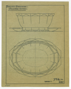 P2004/1/1806 - Design for sauce boat <i>Gioconda</i> Sb 4445