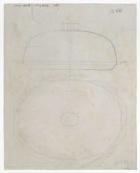P2004/1/3186 - Design for chafing dish <i>Gioconda</i>