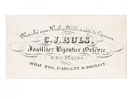 Adreskaart Charles Jacques Buls (Brussel)