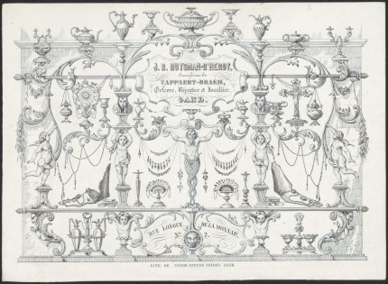Adreskaart Joannes Baptista Huysman-d'Hert (Gent)