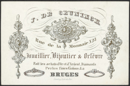 Adreskaart J. De Ceuninck (Brugge)
