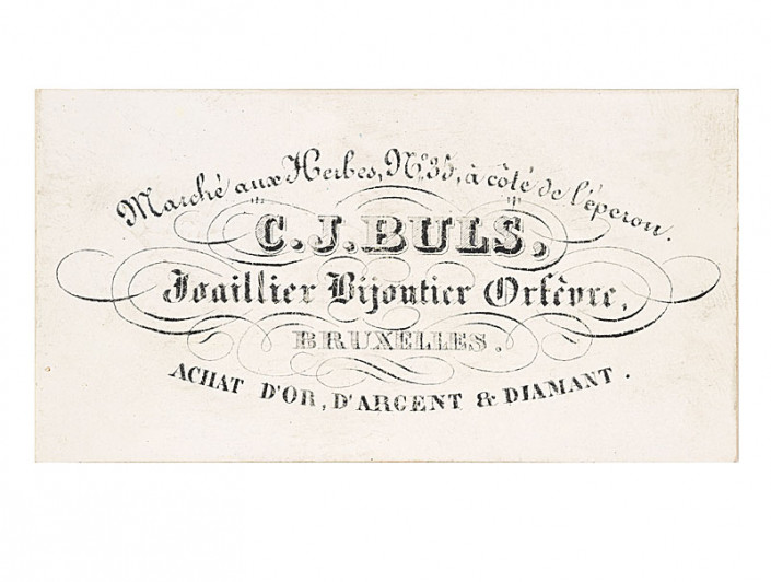 Adreskaart Charles Jacques Buls (Brussel)