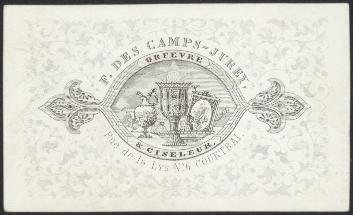 Adreskaart Antoine Joseph Descamps-Jurey (Kortrijk)