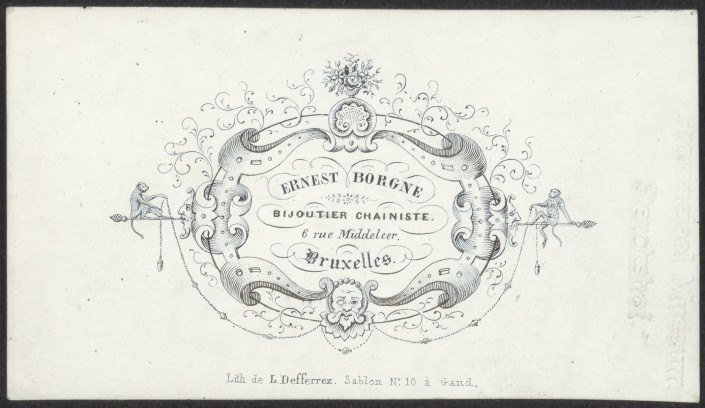 Adreskaart Ernest Borgne (Brussel)
