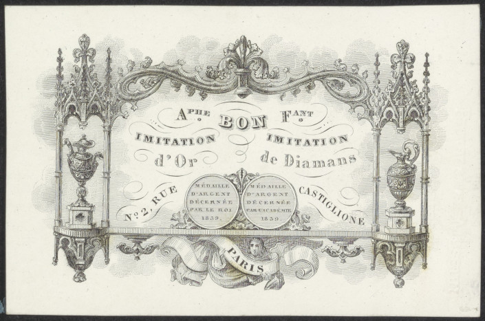 Adreskaart Alphonse Bon (Parijs)